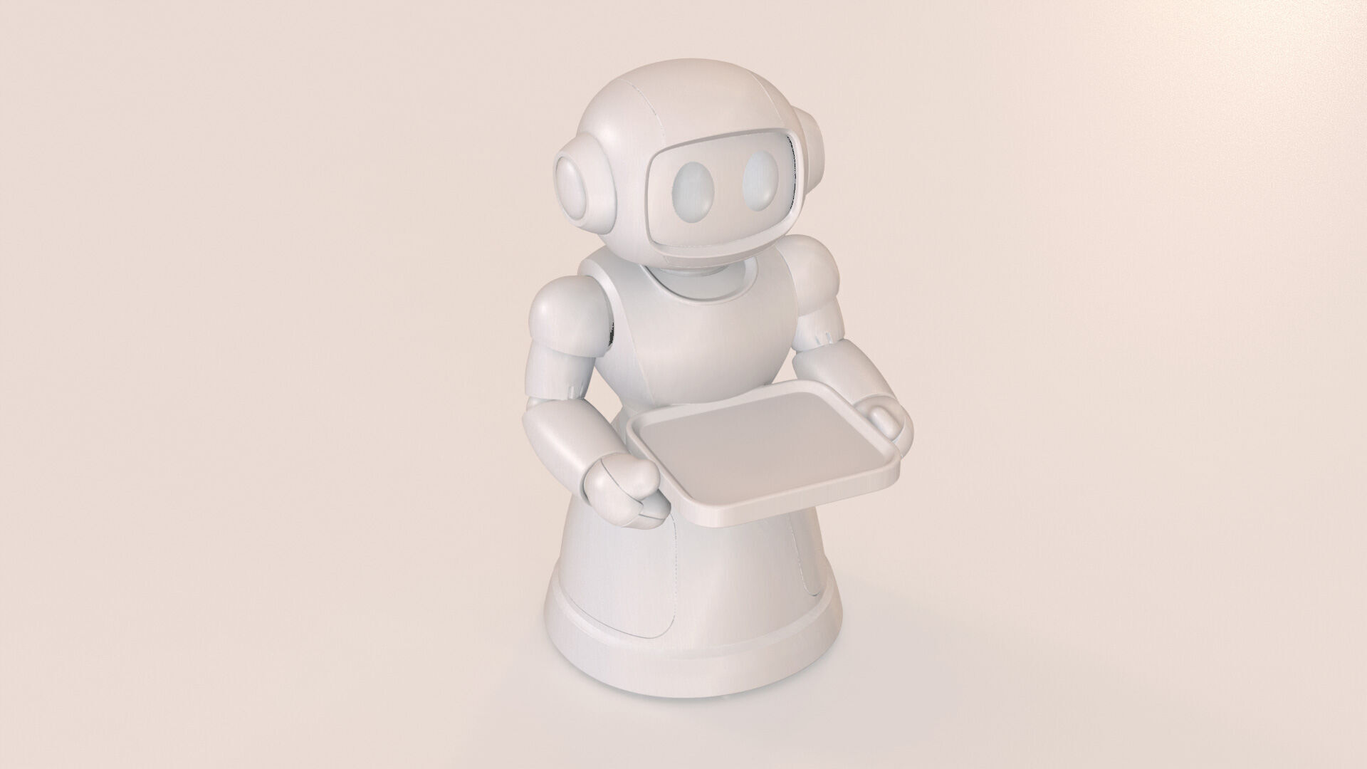 Robot Waiter 3D Model STL File 3D print model_3