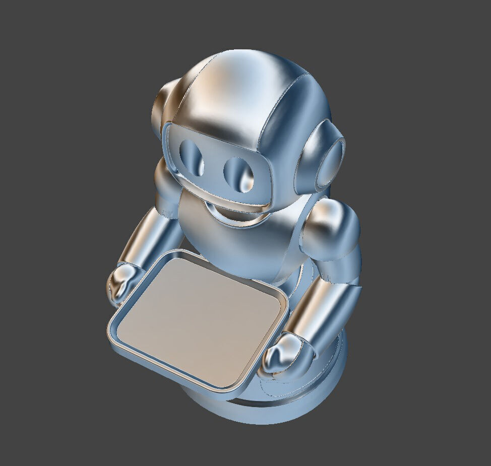 Robot Waiter 3D Model STL File 3D print model_8
