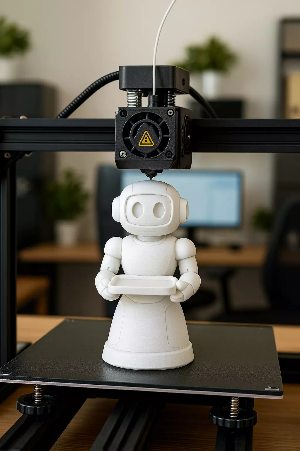 Robot Waiter 3D Model STL File 3D print model_0