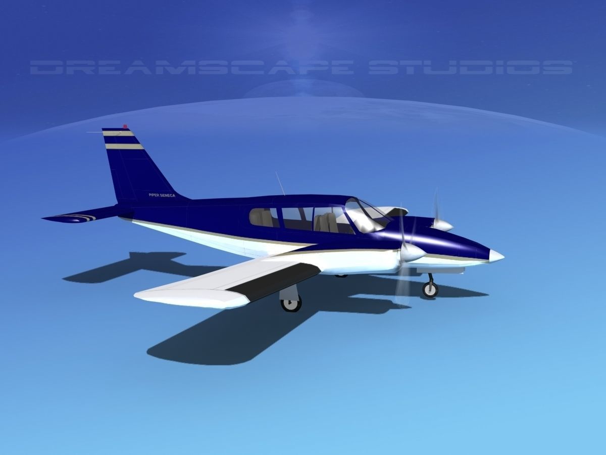 Piper PA-34 Seneca V06 3D model_3
