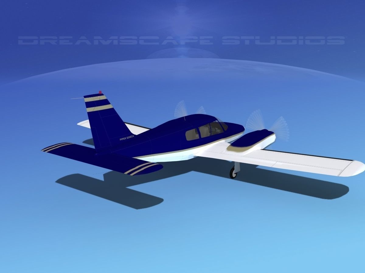 Piper PA-34 Seneca V06 3D model_5