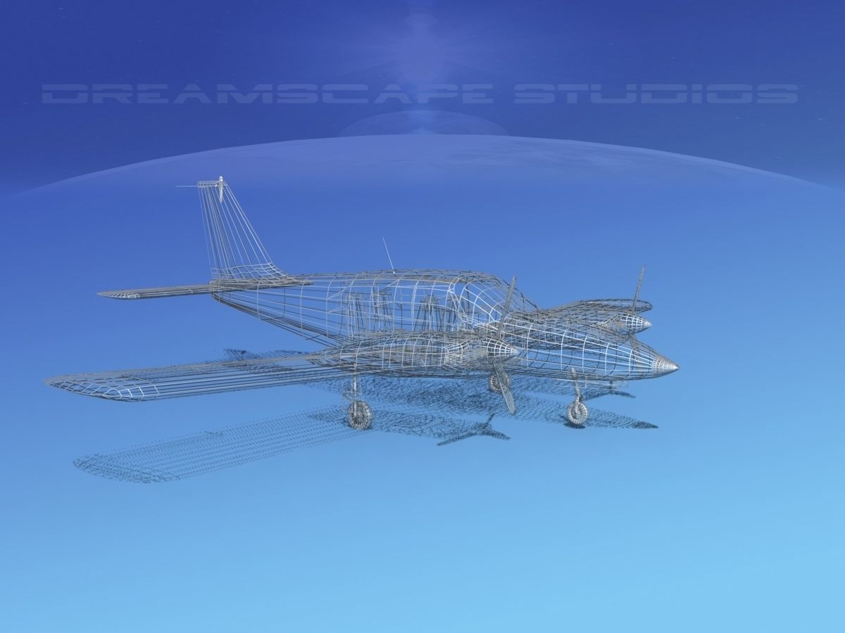 Piper PA-34 Seneca V06 3D model_12