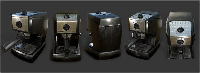 EspressoMachine Low-poly 3D model