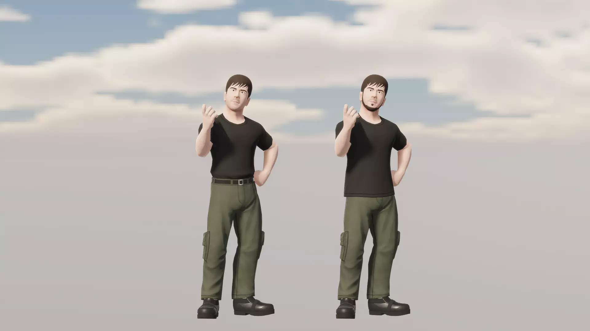 CB mini - Ramzi Cos Army Basic Free Free low-poly 3D model
