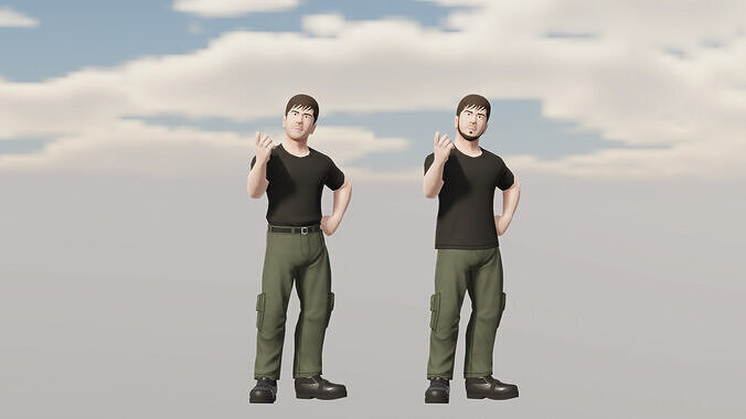 CB mini - Ramzi Cos Army Basic Free low-poly 3D model
