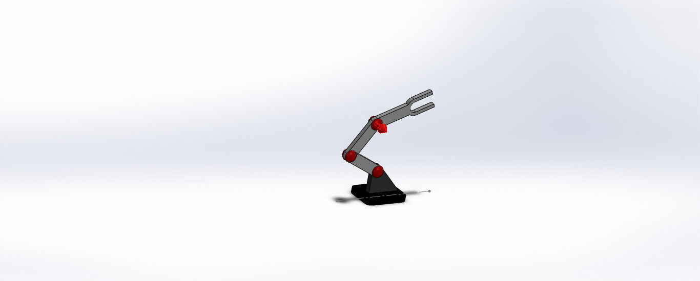 SolidWorks Robotic Arm Mechanism Simulation 3D print model_15