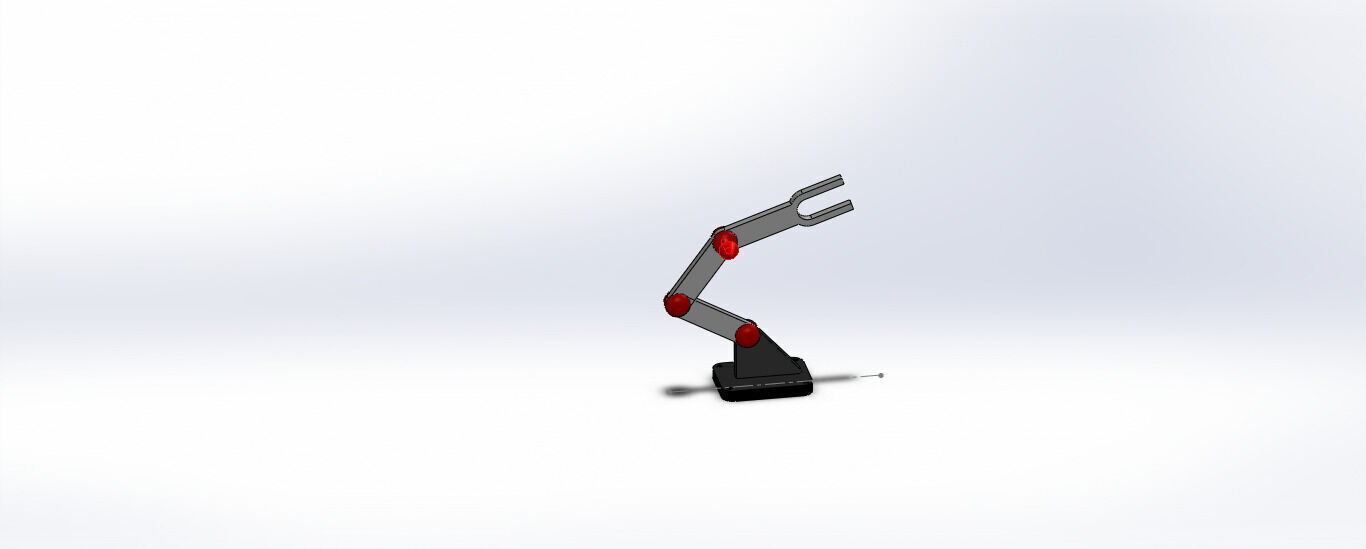 SolidWorks Robotic Arm Mechanism Simulation 3D print model_12