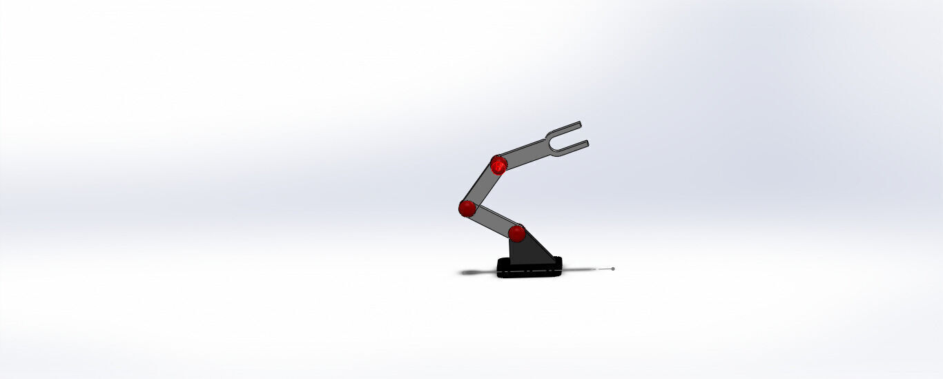 SolidWorks Robotic Arm Mechanism Simulation 3D print model_5