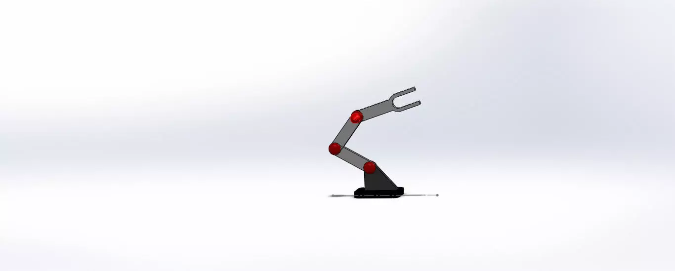 SolidWorks Robotic Arm Mechanism Simulation 3D print model_0