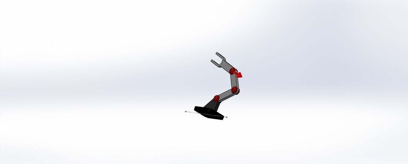 SolidWorks Robotic Arm Mechanism Simulation 3D print model_25