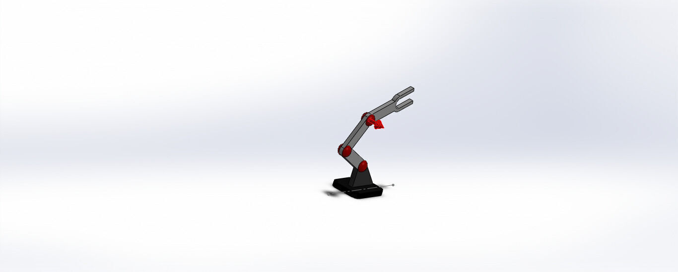 SolidWorks Robotic Arm Mechanism Simulation 3D print model_17
