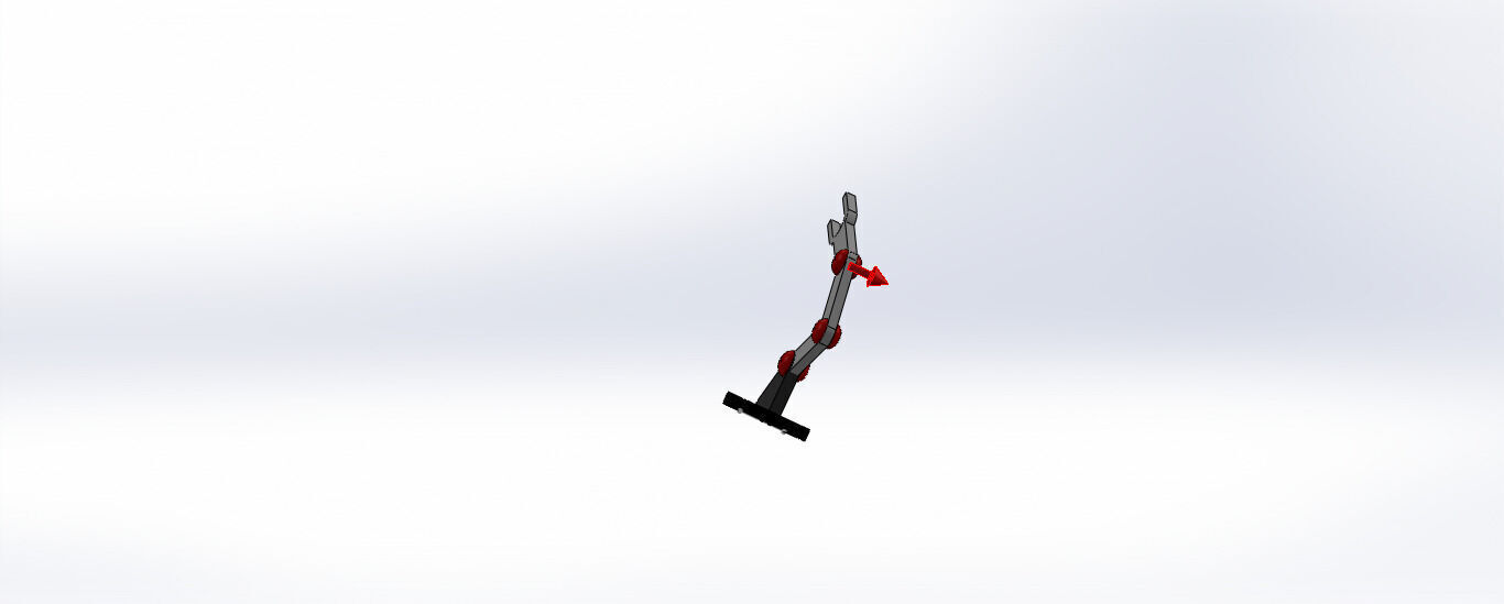 SolidWorks Robotic Arm Mechanism Simulation 3D print model_22