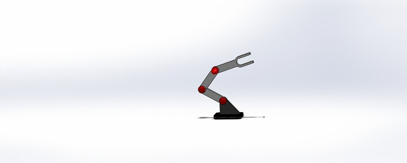 SolidWorks Robotic Arm Mechanism Simulation 3D print model_1