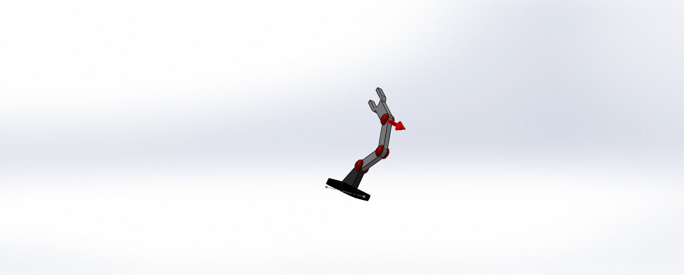 SolidWorks Robotic Arm Mechanism Simulation 3D print model_23