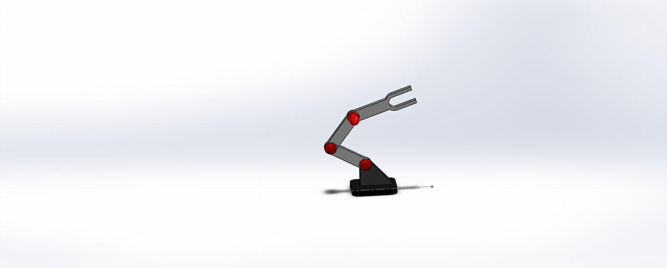SolidWorks Robotic Arm Mechanism Simulation 3D print model_9