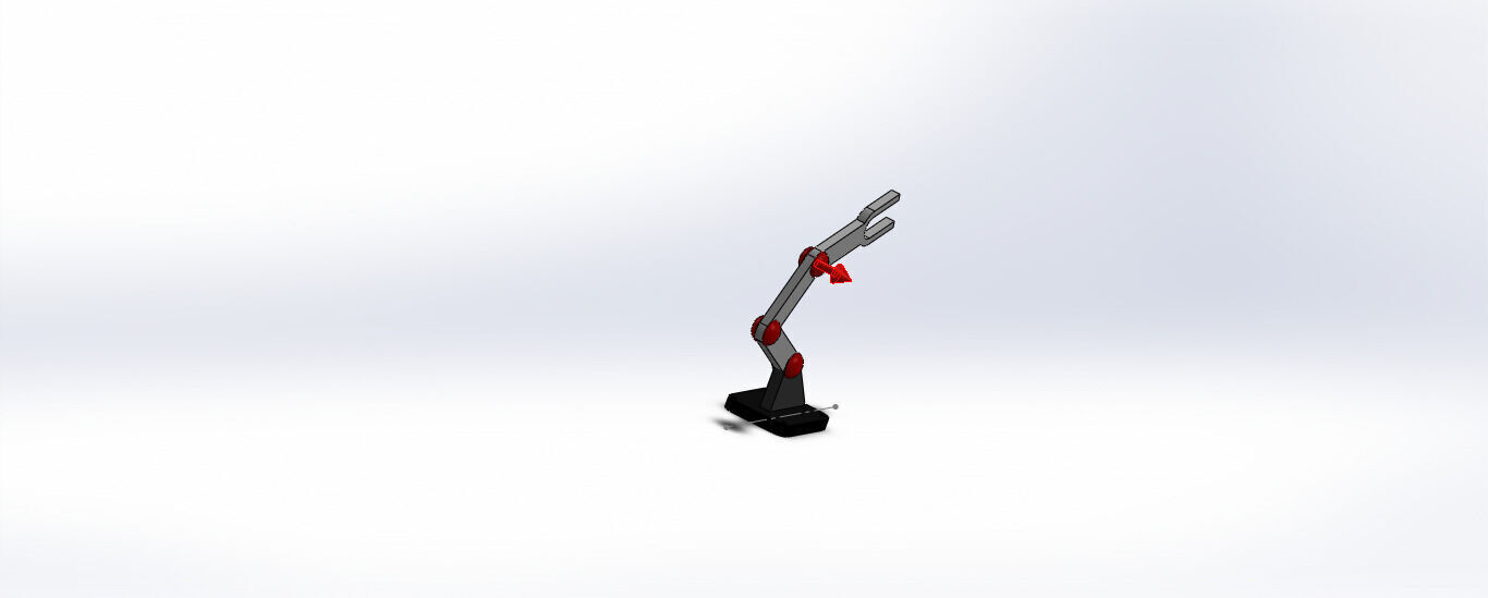 SolidWorks Robotic Arm Mechanism Simulation 3D print model_18