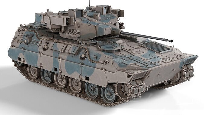 Japanese Type 89 IFV Tank Low-poly 3D model