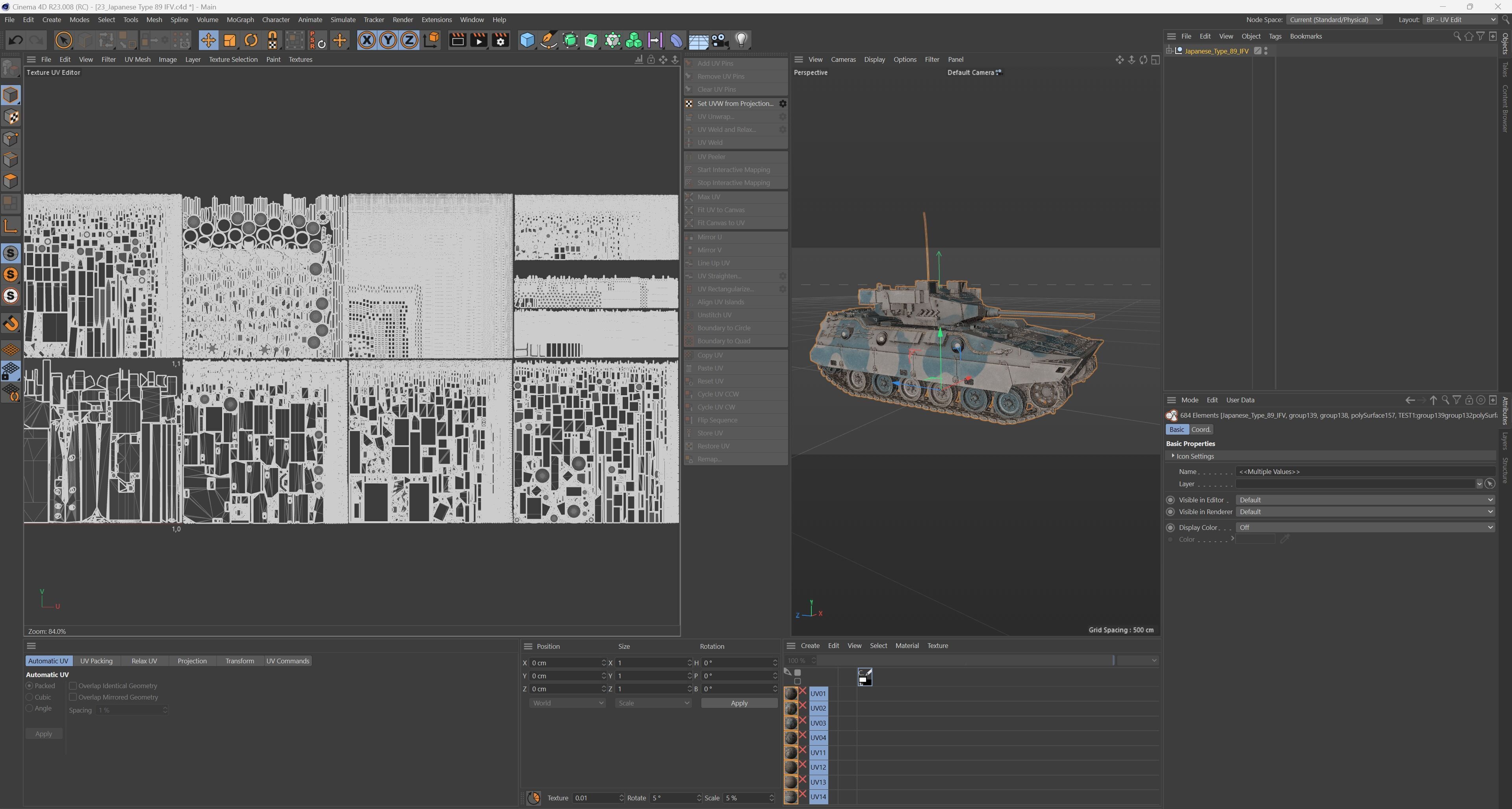 Japanese Type 89 IFV Tank Low-poly 3D model_10