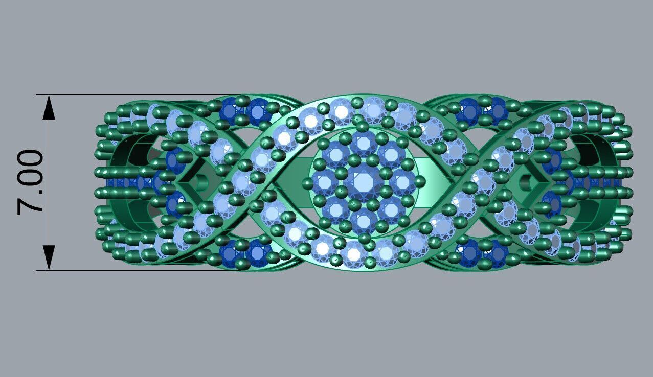 solitaire ring 3D print model_4