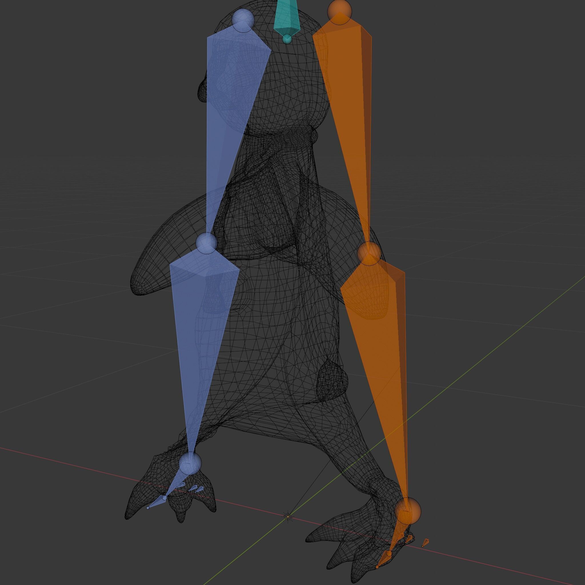 Animated Penguin Character Model Rigged and Animated Low-poly 3D model_6