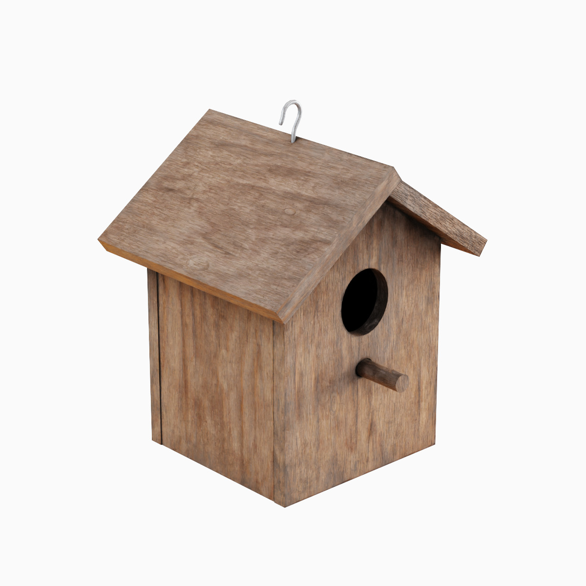 Birdhouse 03 Low-poly 3D model_5