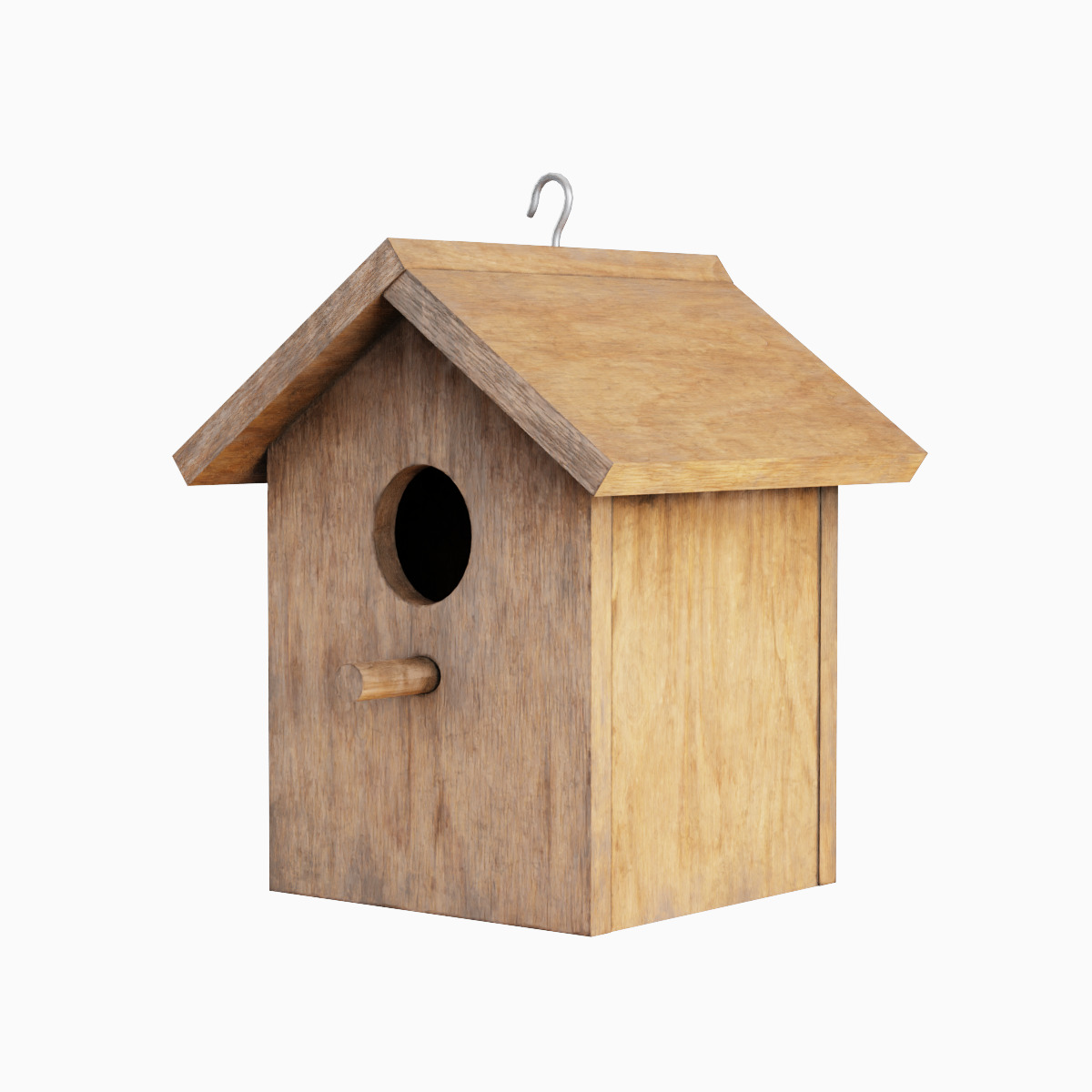 Birdhouse 03 Low-poly 3D model_1