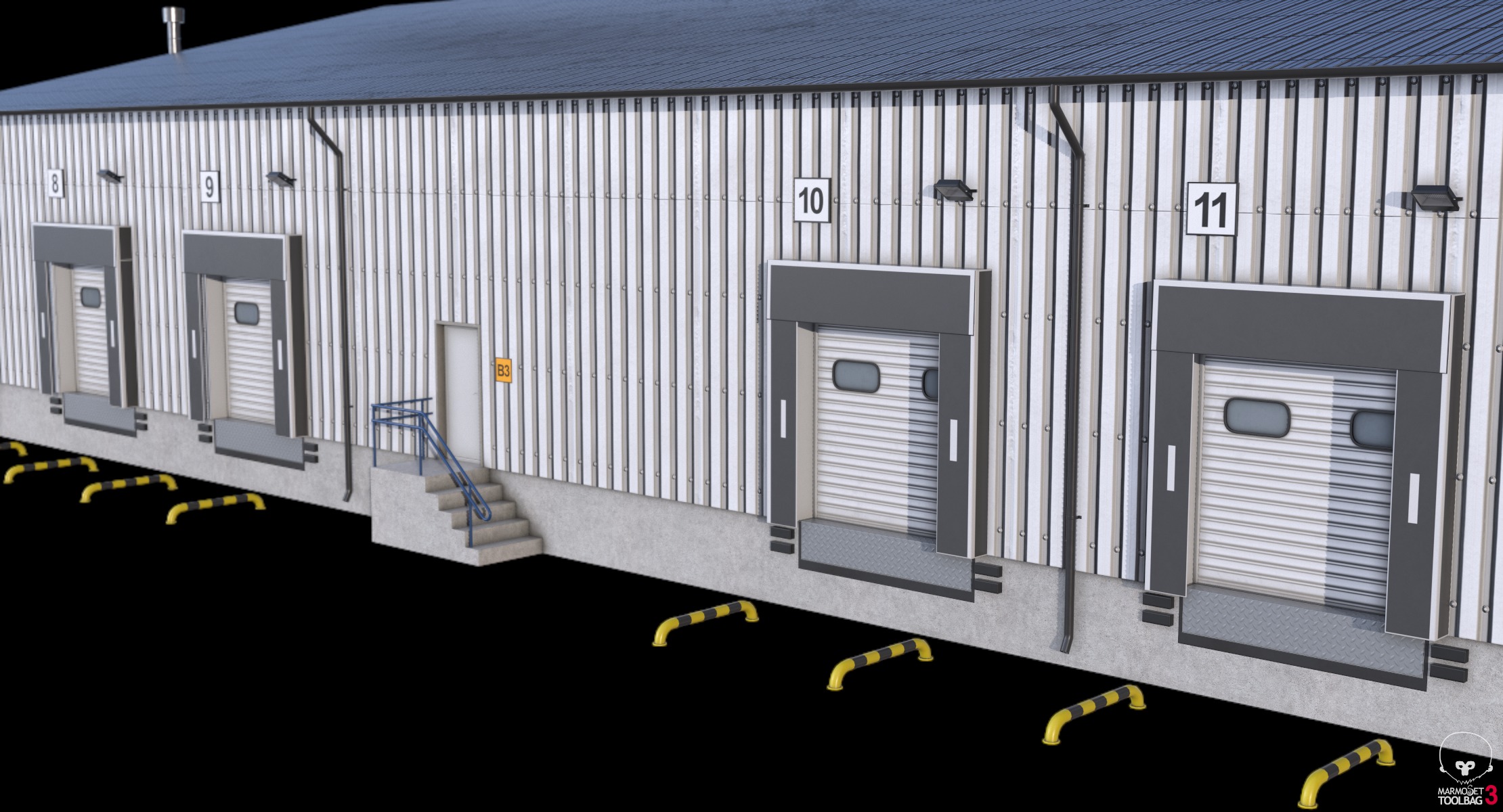 3 Industrial Buildings 3D Model Collection_15