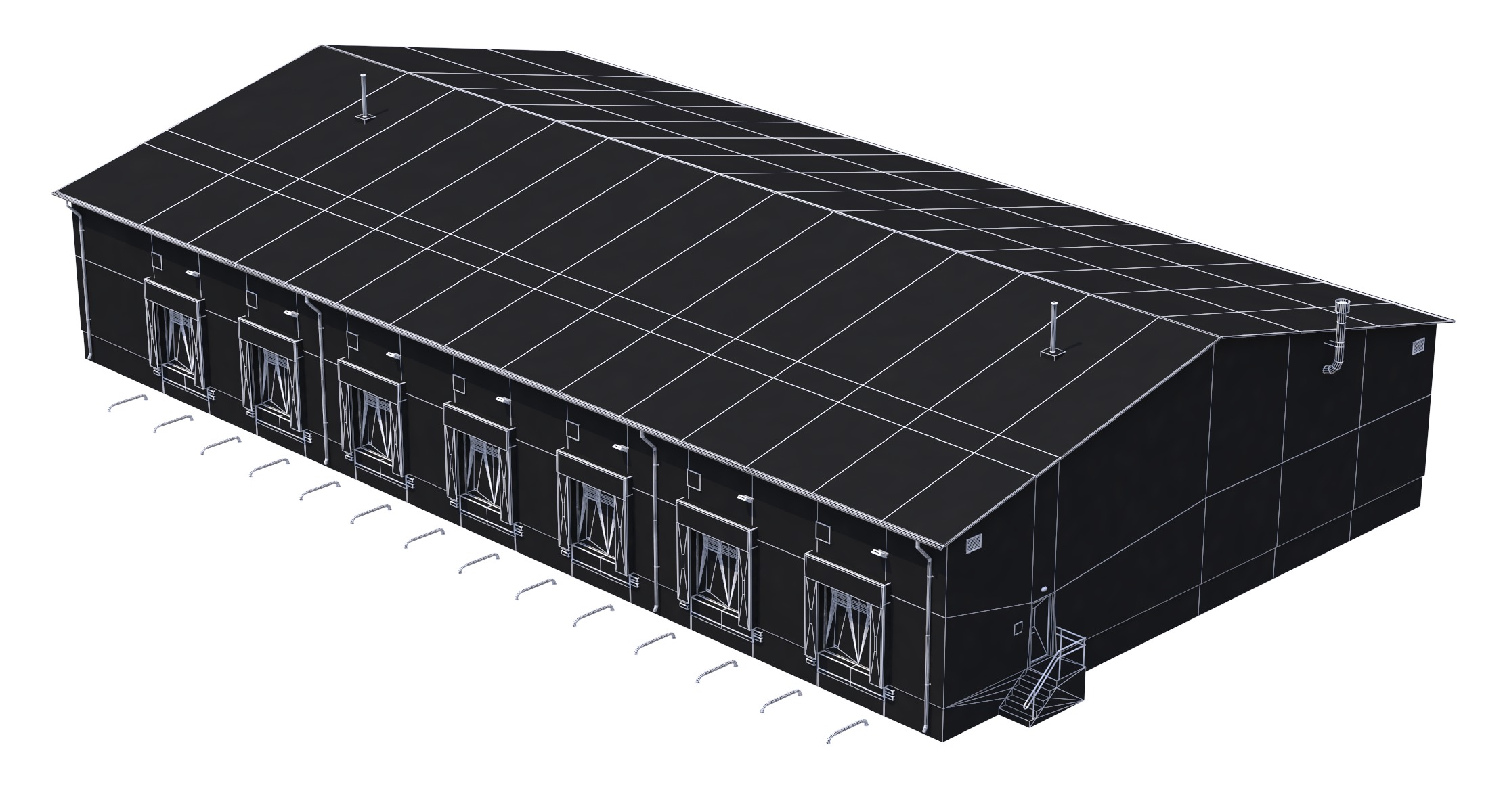 3 Industrial Buildings 3D Model Collection_16