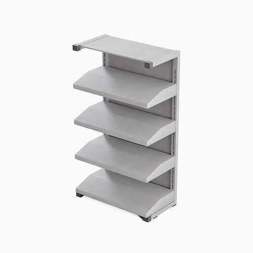 Medical Shelf 02 Low-poly 3D model