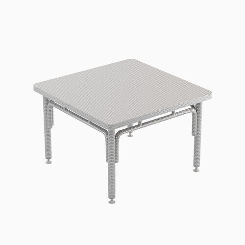 Metallic Table 02 Low-poly 3D model