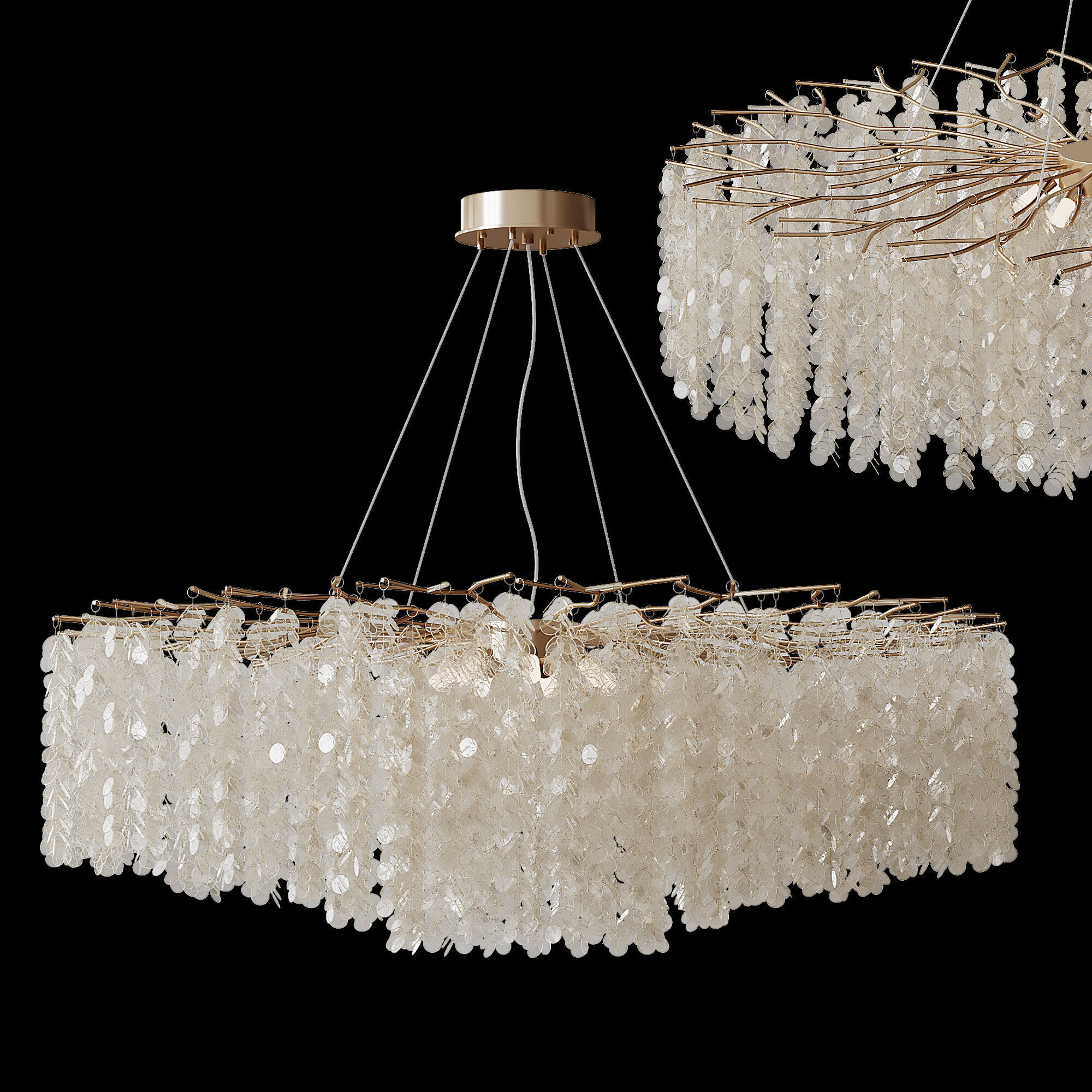 Hanging chandelier 3D model_11