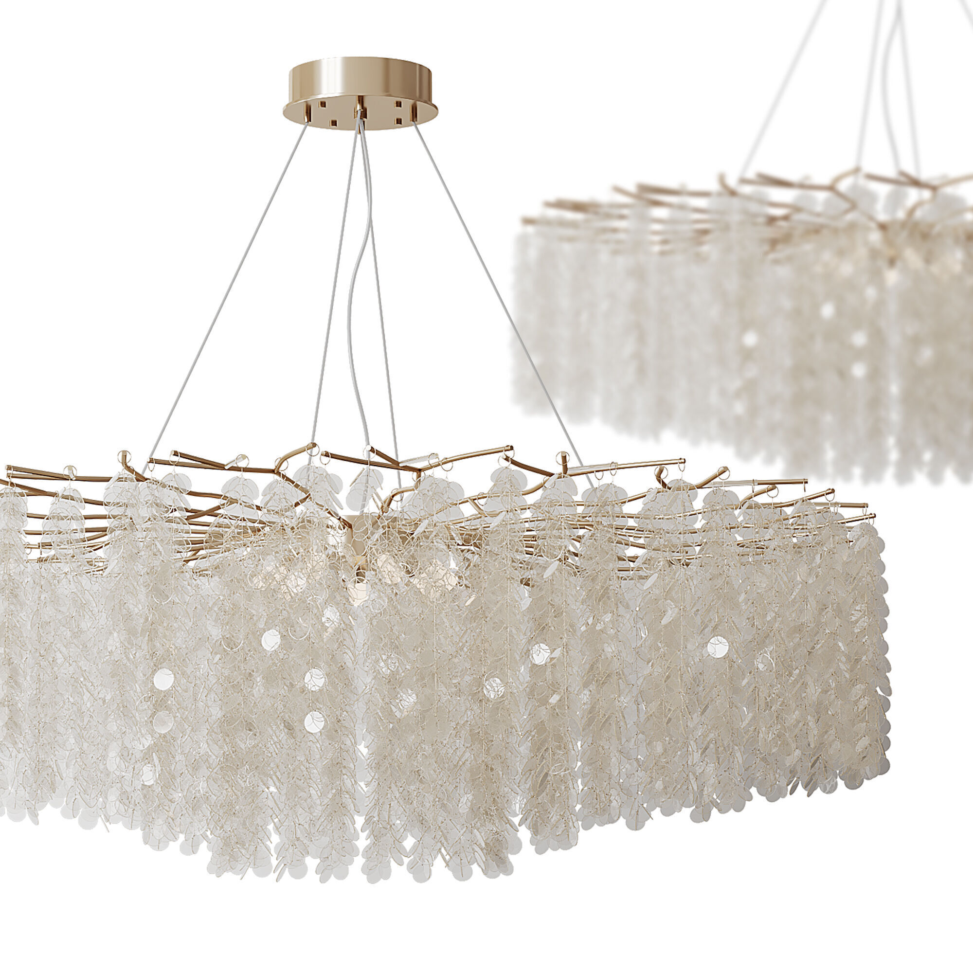 Hanging chandelier 3D model_2