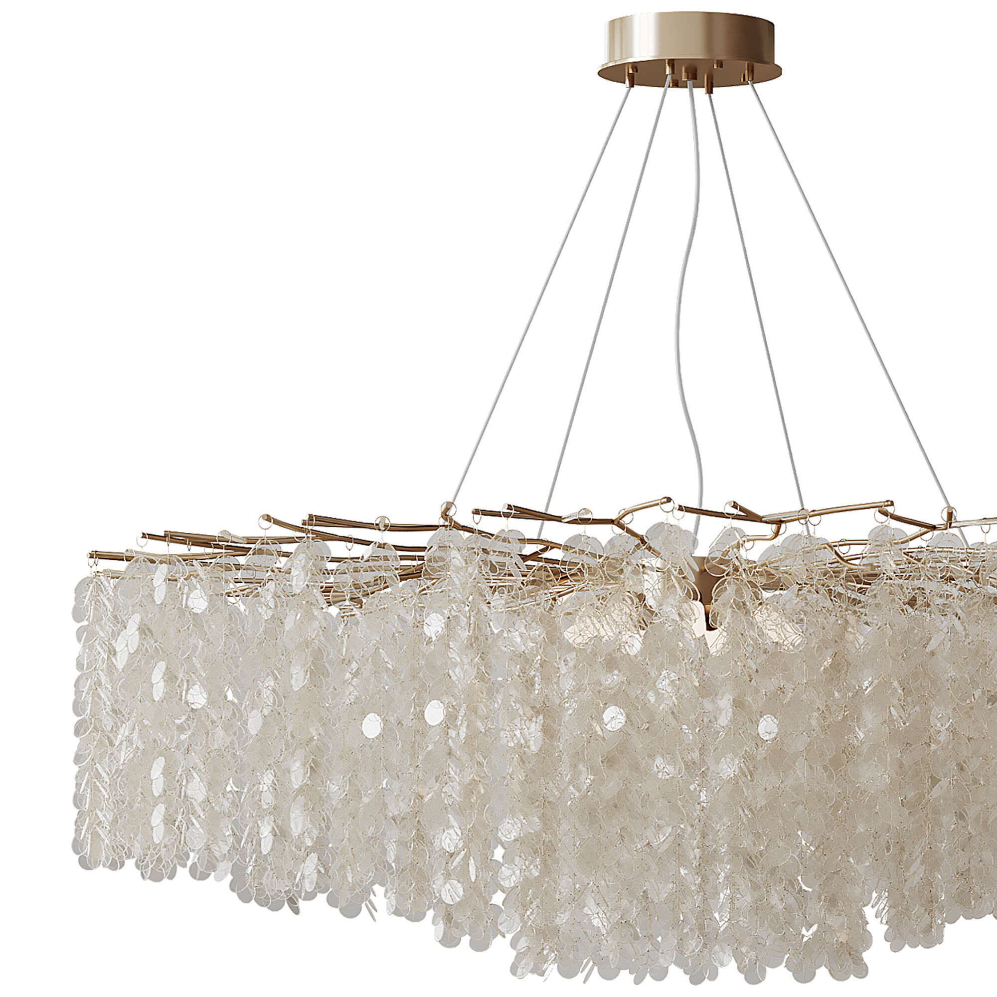 Hanging chandelier 3D model_6