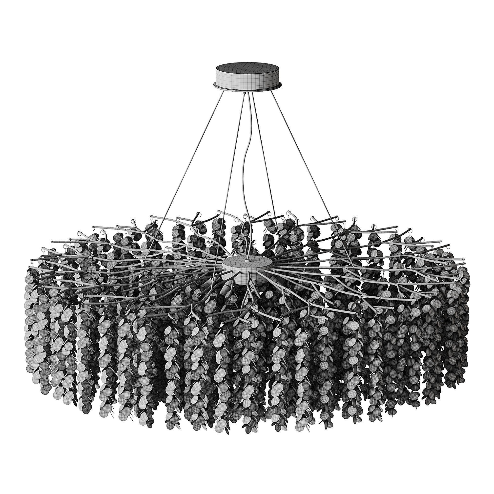 Hanging chandelier 3D model_13