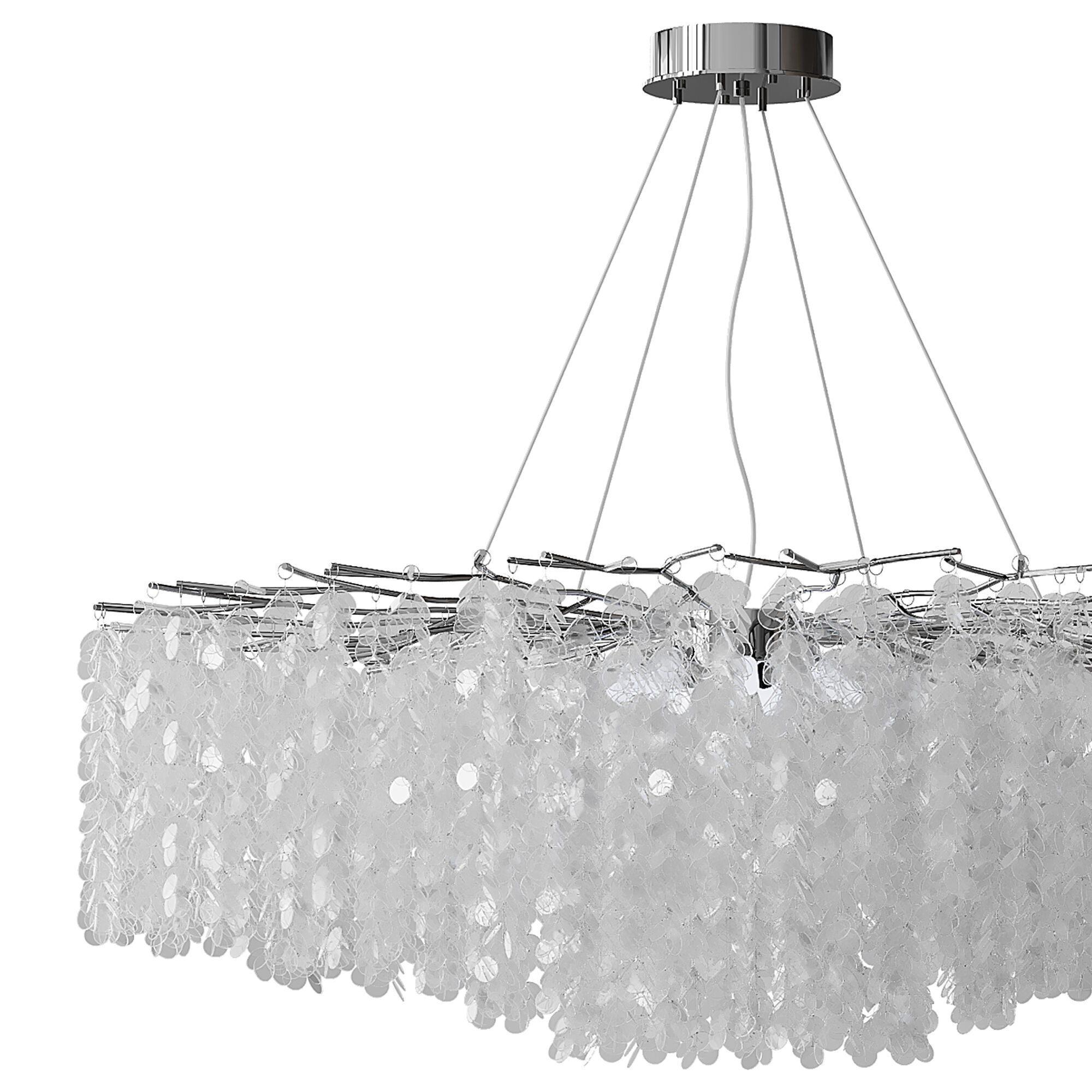 Hanging chandelier 3D model_7
