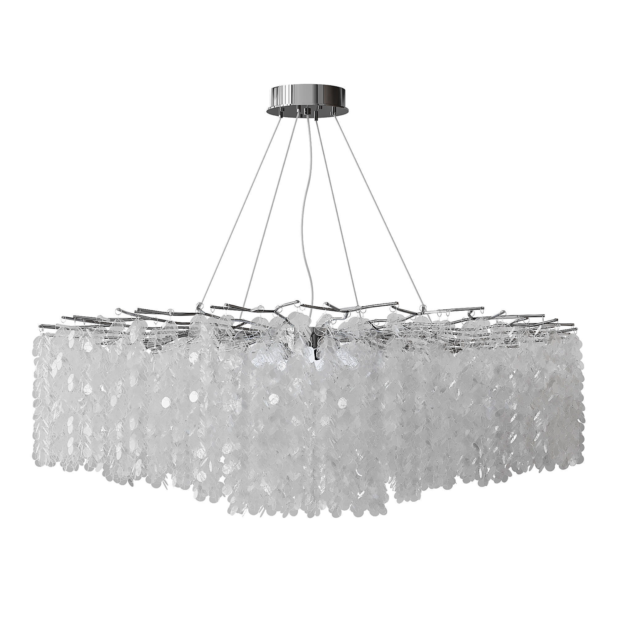 Hanging chandelier 3D model_3