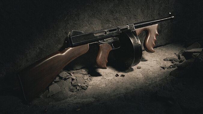 Low Poly Thompson 3D Model  PBR Textured Low-poly 3D model