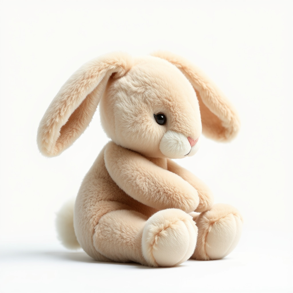 Fluffy Bunny Plush Toy D Model Pack Low-poly 3D model_2