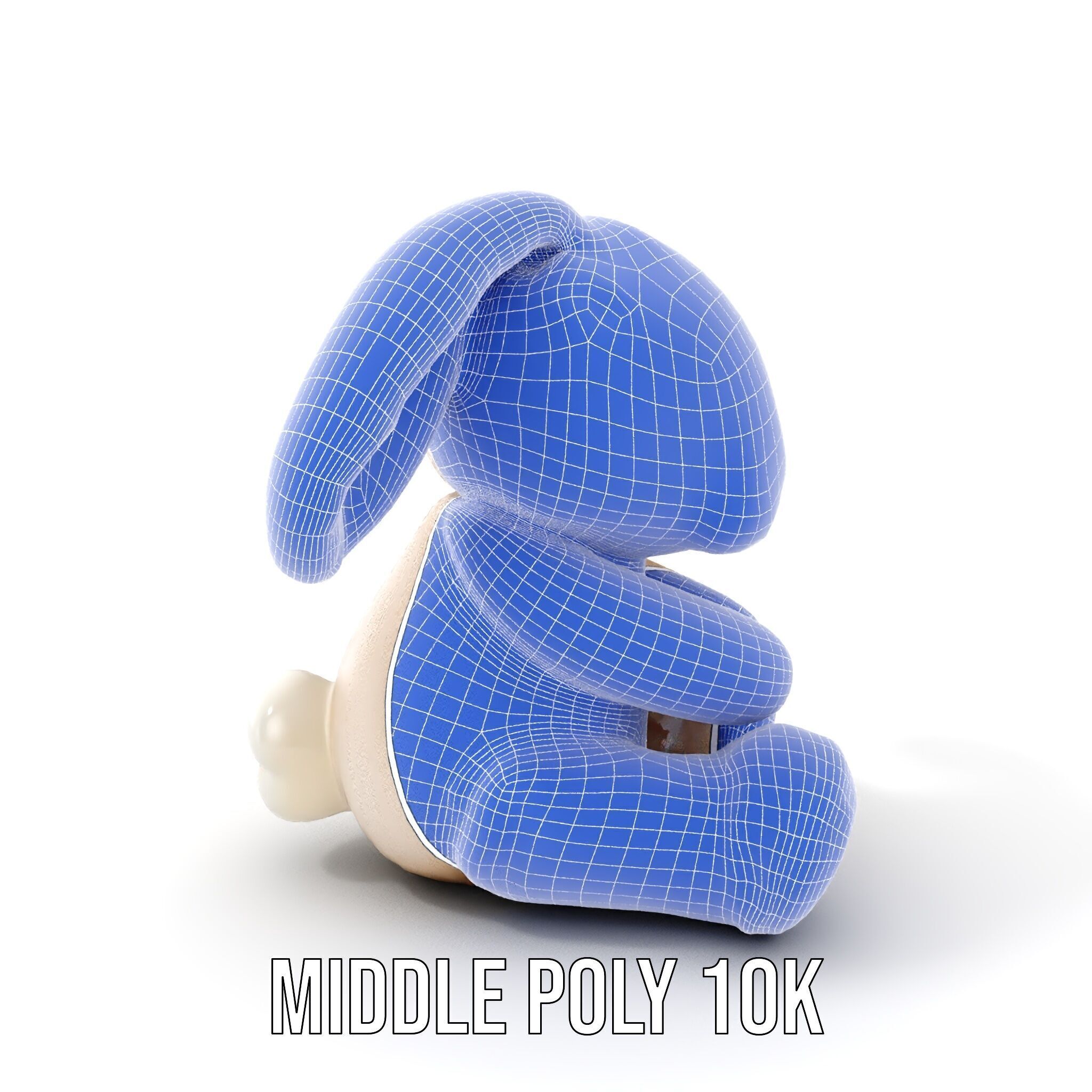 Fluffy Bunny Plush Toy D Model Pack Low-poly 3D model_15