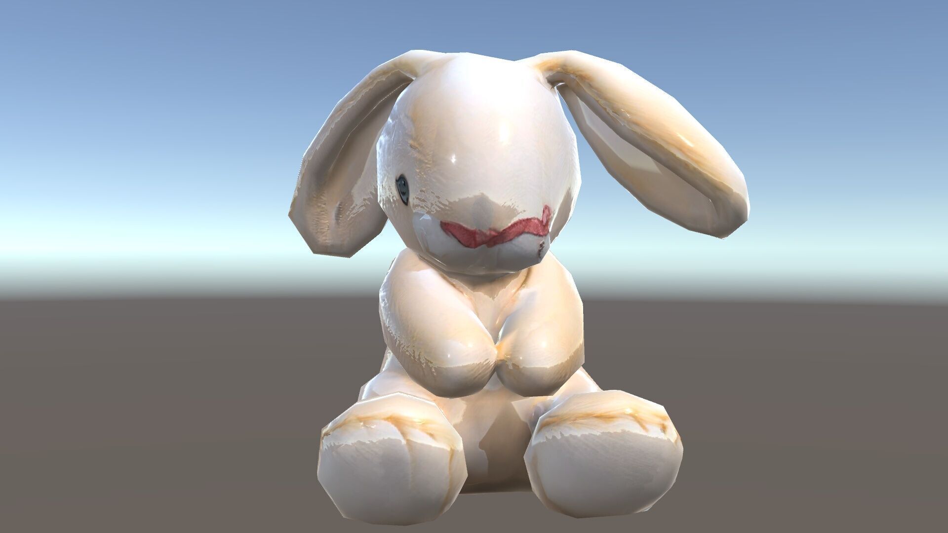 Fluffy Bunny Plush Toy D Model Pack Low-poly 3D model_34