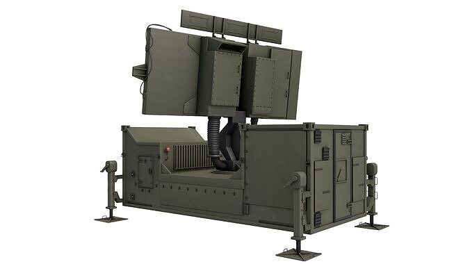 Thales Ground Master 400 Radar 3D model