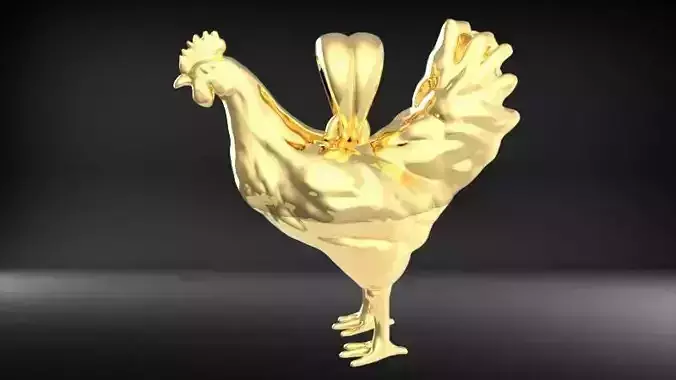 Rooster Chicken Pendant