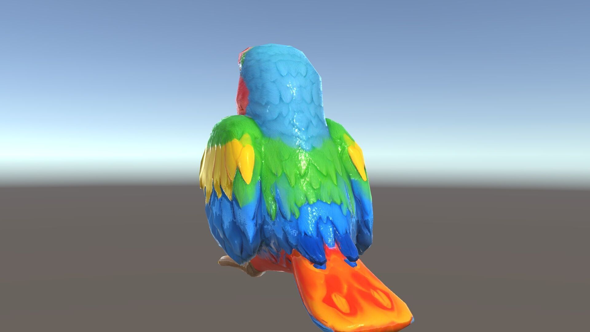 Colorful Parrot D Model Pack for Animation and Games Low-poly 3D model_35