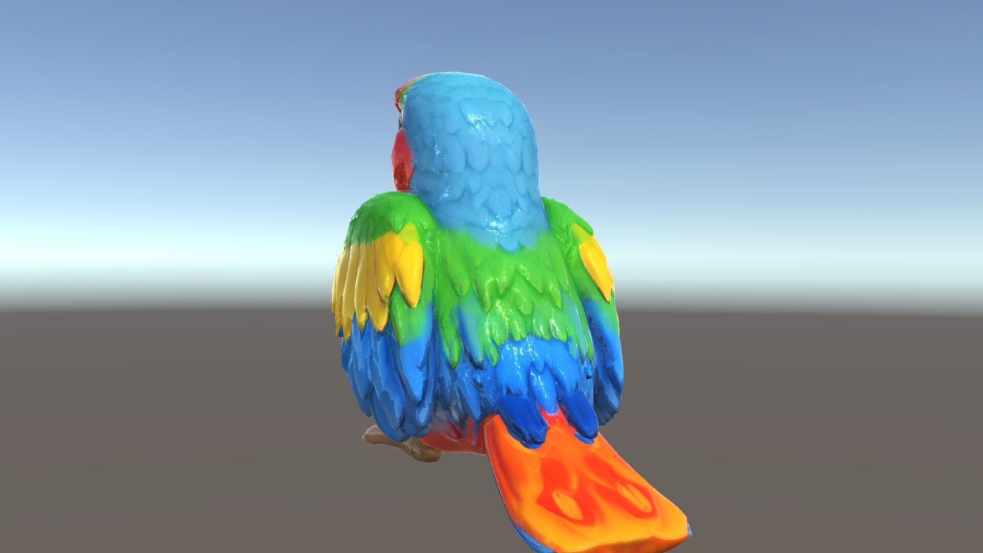 Colorful Parrot D Model Pack for Animation and Games Low-poly 3D model_34