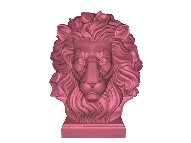Regal Lion Bust 3D Sculpture 3D print model_2