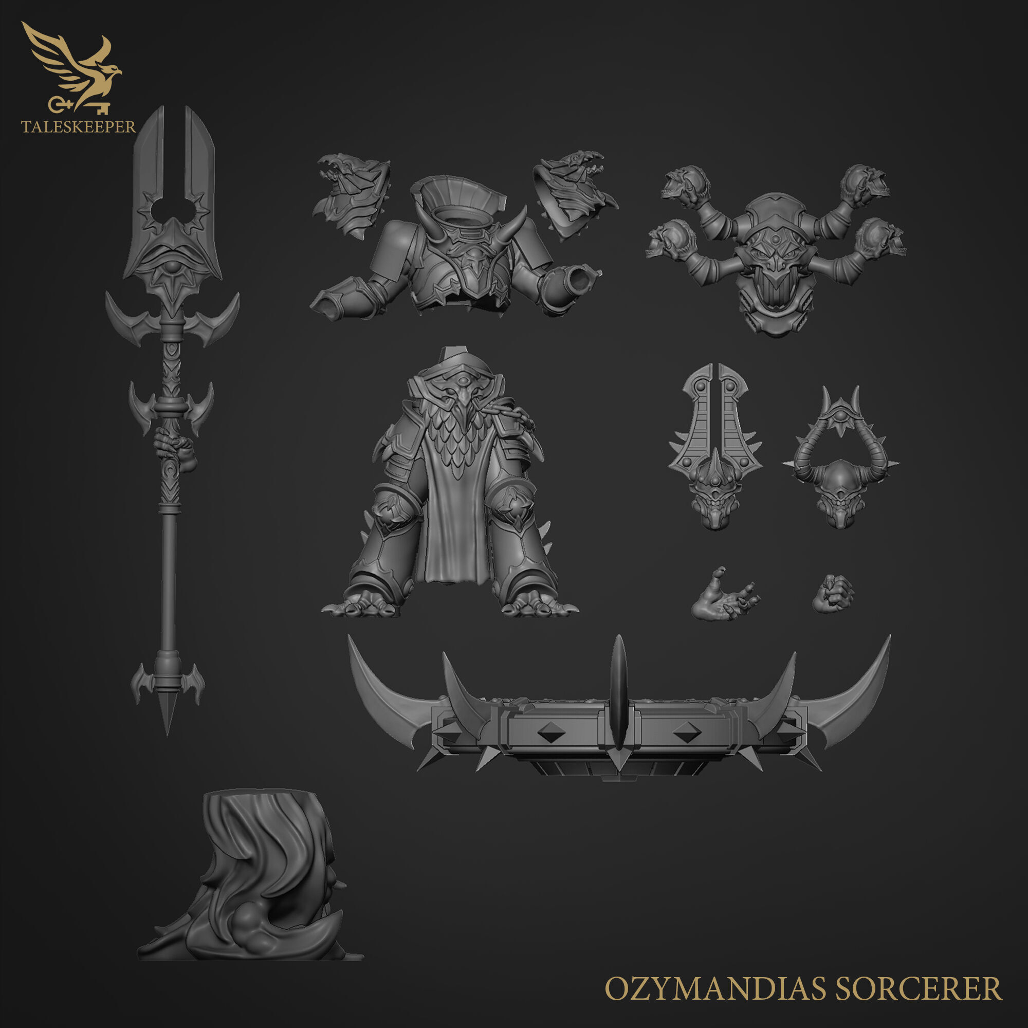 OZYMANDIAS SORCERER 3D print model_3
