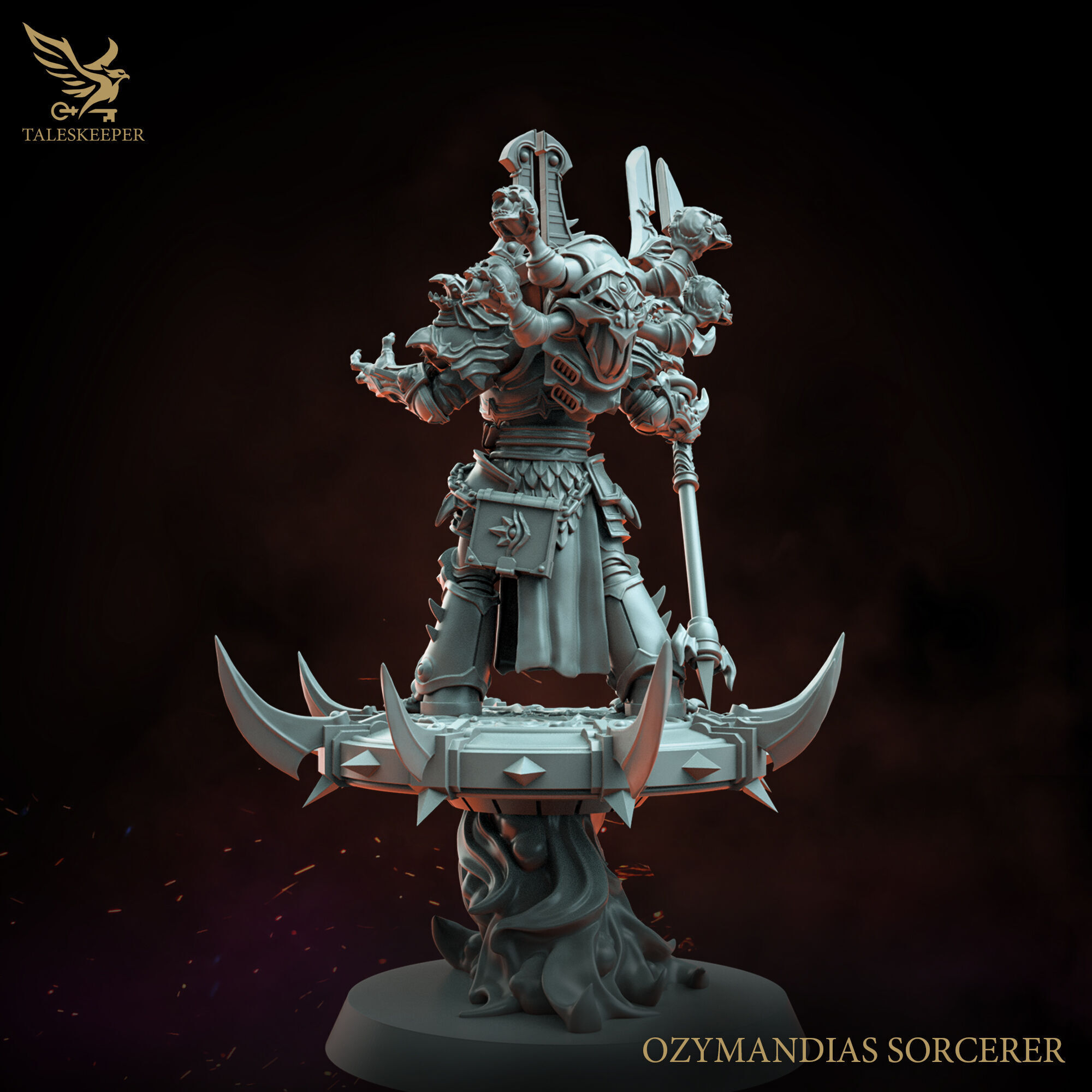 OZYMANDIAS SORCERER 3D print model_2
