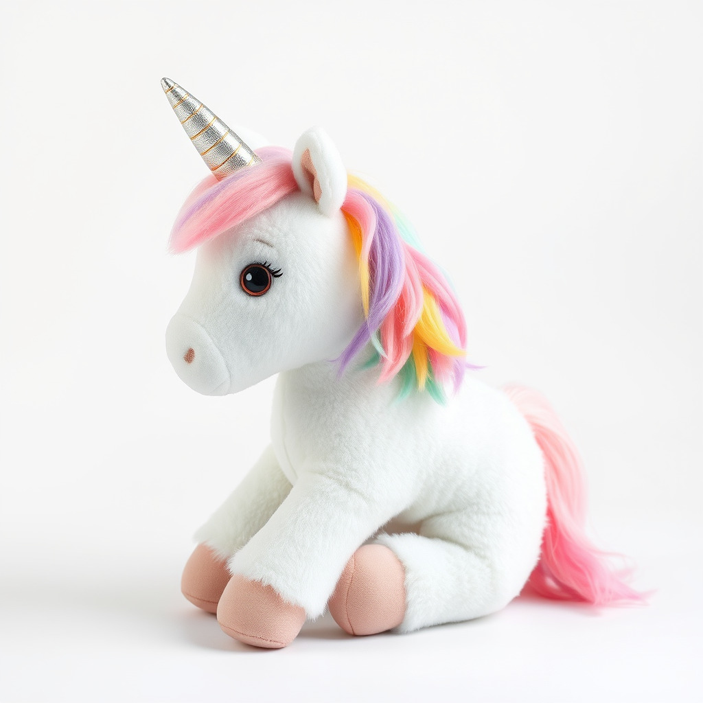 Unicorn Plush Toy Model Pack Low-poly 3D model_2