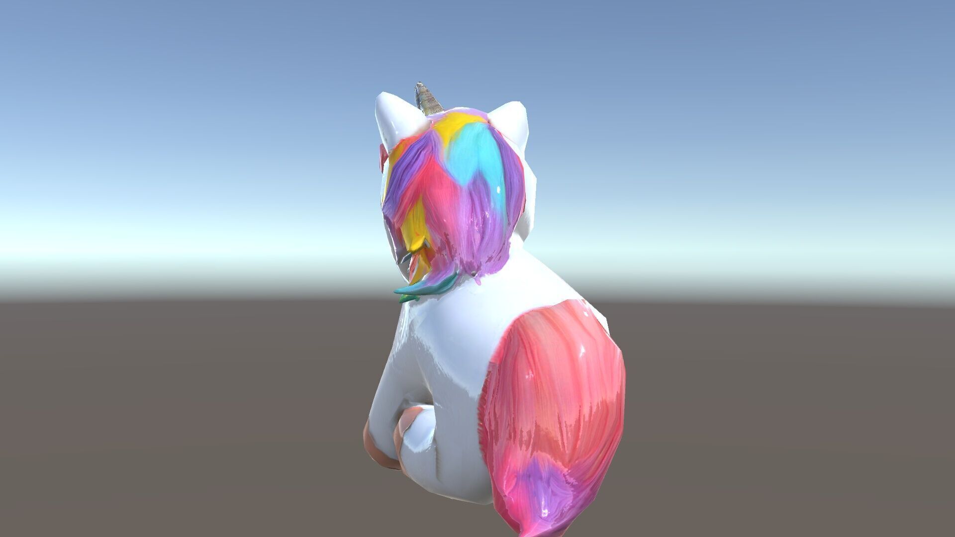 Unicorn Plush Toy Model Pack Low-poly 3D model_34