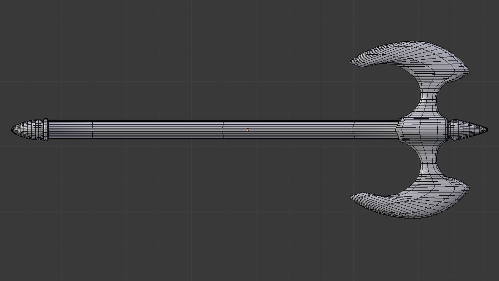 Battle Axe - Game Ready Free low-poly 3D model_6